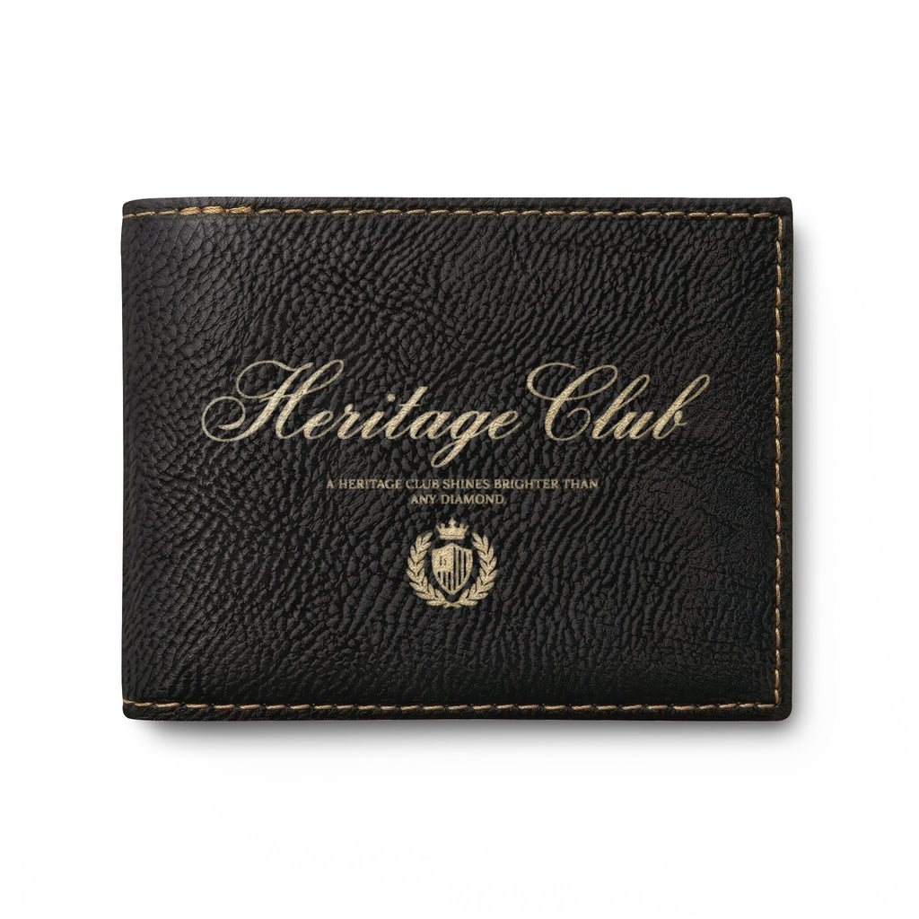 Heritage Club Leather Bi-Fold Wallet with Flip — Slim RFID Card Holder