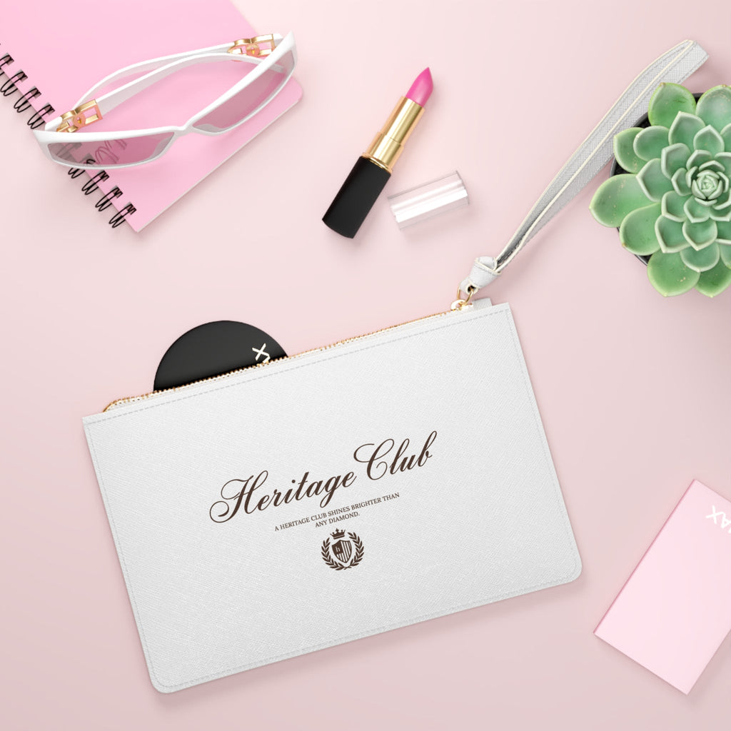 Heritage Club Embroidered Clutch Bag — Elegant Wristlet Purse for Events & Gifts - Heritage Club