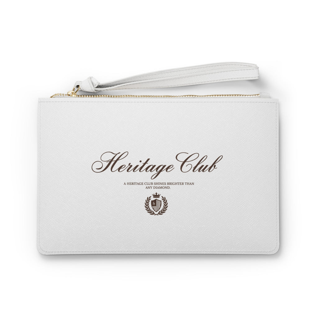 Heritage Club Embroidered Clutch Bag — Elegant Wristlet Purse for Events & Gifts - Heritage Club