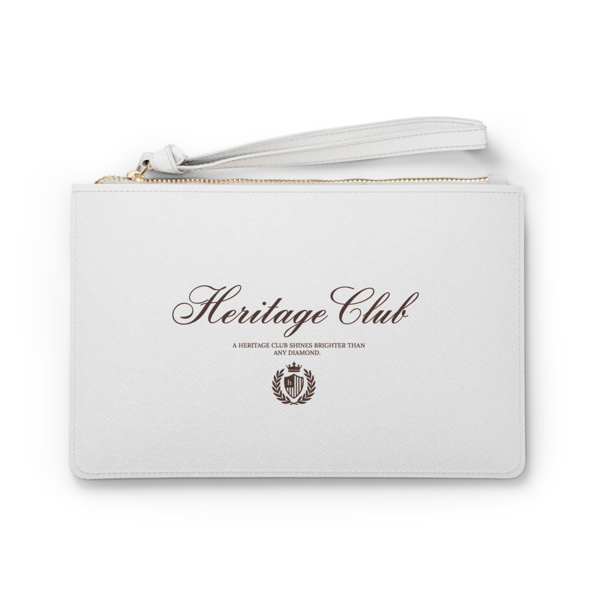 Heritage Club Embroidered Clutch Bag — Elegant Wristlet Purse for Events & Gifts - Heritage Club