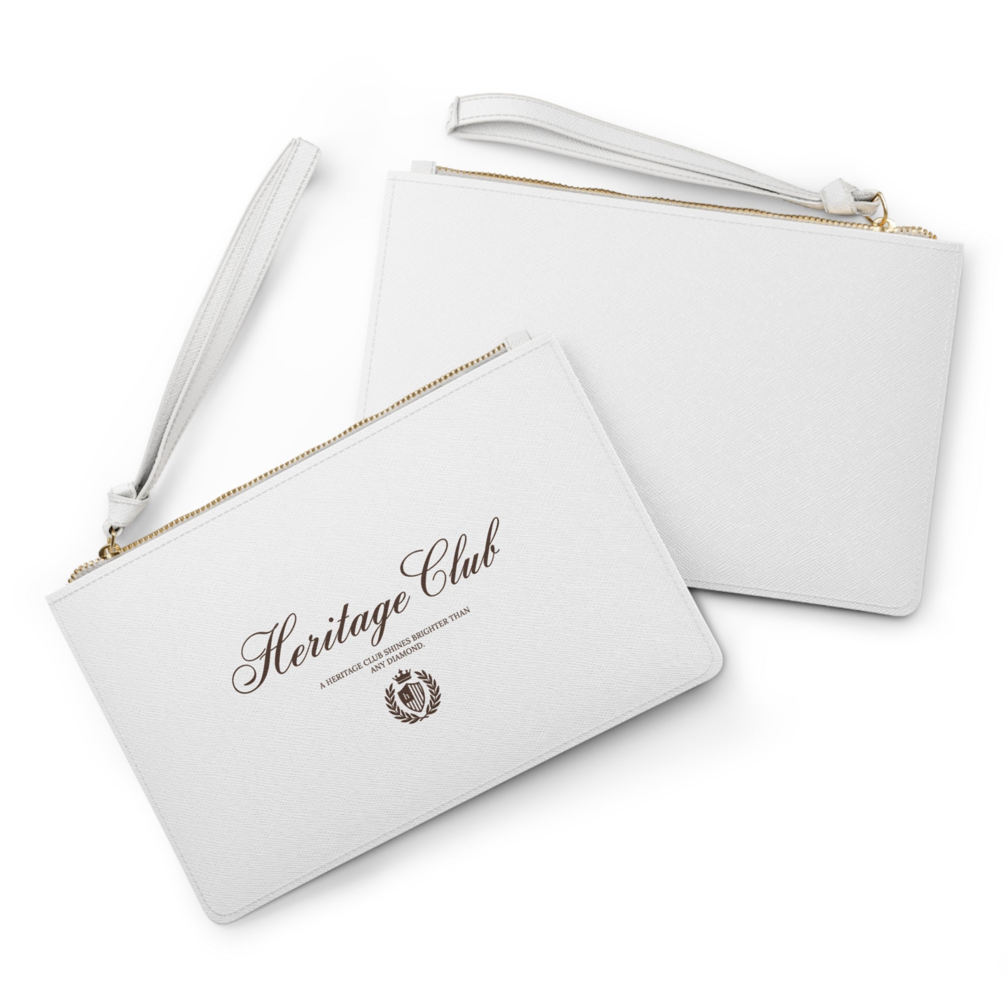 Heritage Club Embroidered Clutch Bag — Elegant Wristlet Purse for Events & Gifts - Heritage Club
