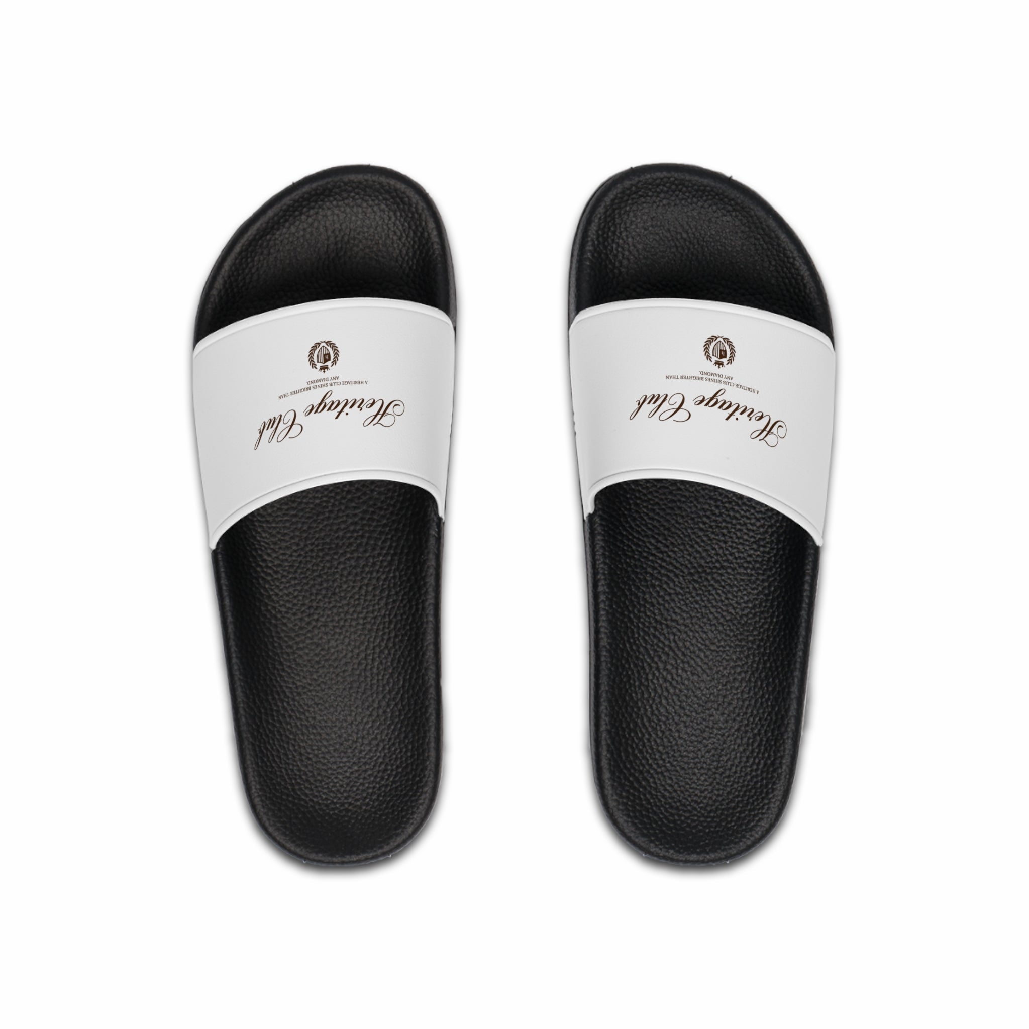 Heritage Club Logo Slide Sandals — Men's Casual Pool & Beach Slides - Heritage Club