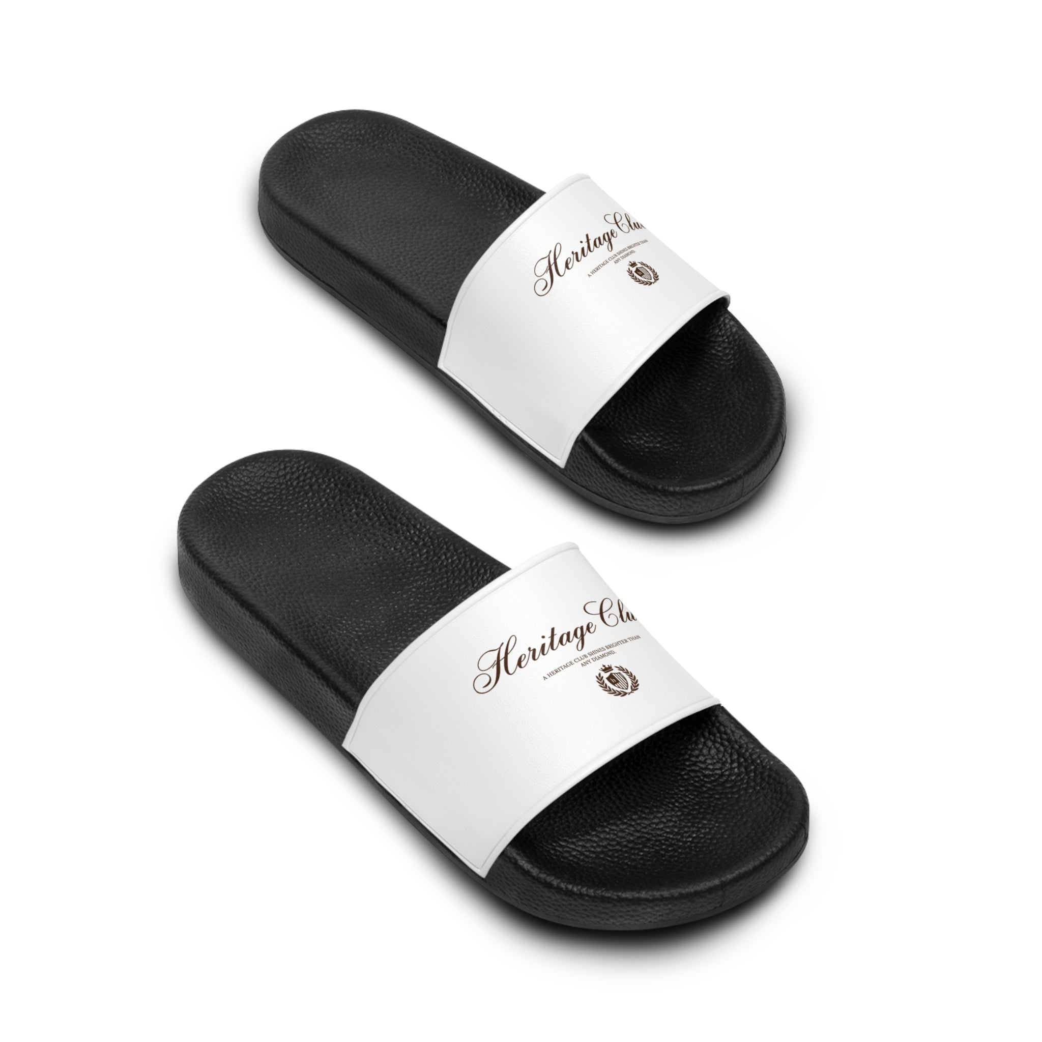 Heritage Club Logo Slide Sandals — Men's Casual Pool & Beach Slides - Heritage Club